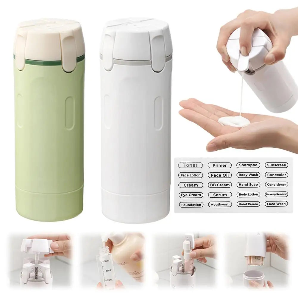 4 In 1 Travel Dispenser Portable Travel Bottles Leak Proof Leakproof Travel Container For Perfume Shampoo Conditioner Lotion