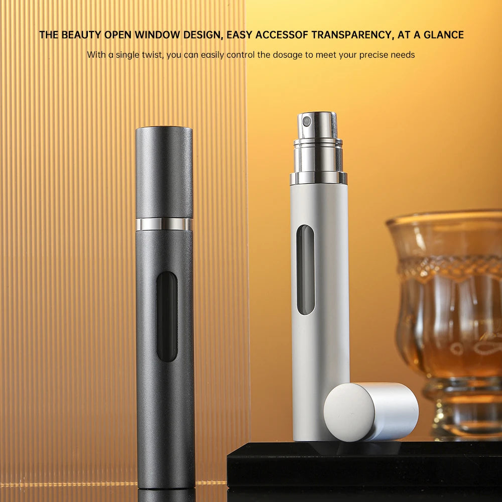 Organza Travel® Flacon de parfum rechargeable de voyage | Atomiseur de poche anti-fuite – 5 ml à 10 ml (lot de 2 ou 3)