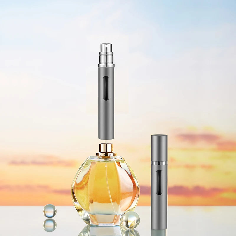 Organza Travel® Flacon de parfum rechargeable de voyage | Atomiseur de poche anti-fuite – 5 ml à 10 ml (lot de 2 ou 3)