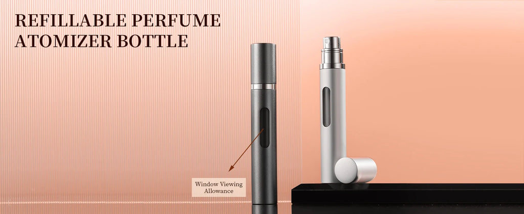 Organza Travel® Flacon de parfum rechargeable de voyage | Atomiseur de poche anti-fuite – 5 ml à 10 ml (lot de 2 ou 3)