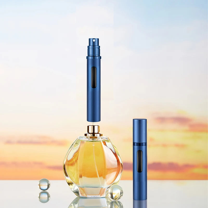 Organza Travel® Flacon de parfum rechargeable de voyage | Atomiseur de poche anti-fuite – 5 ml à 10 ml (lot de 2 ou 3)