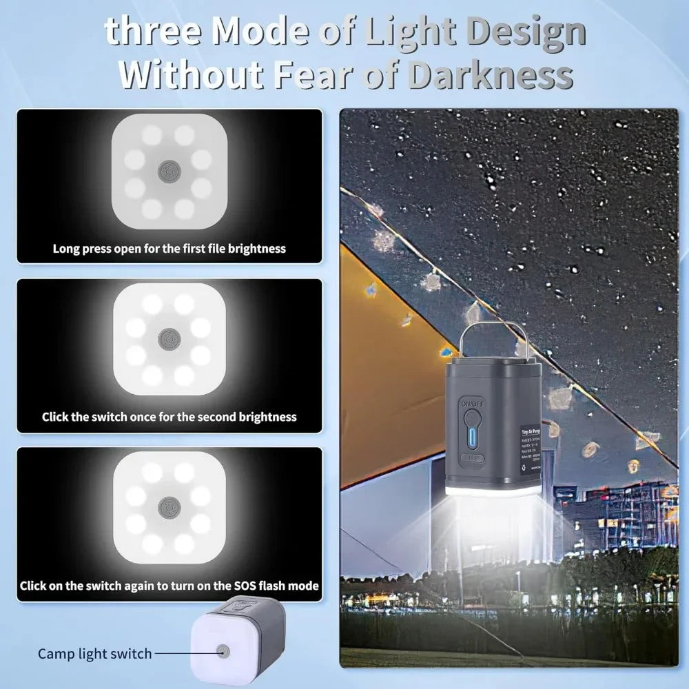 Organza Travel® Mini Portable Air Pump | USB Rechargeable Inflator/Deflator for Travel, Air Mattresses & Vacuum Bags